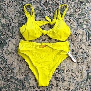 Victoria's Secret Neon Yellow Bikini Set